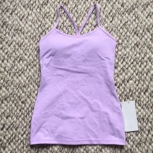 NWT Lululemon Power Y Tank in lilac